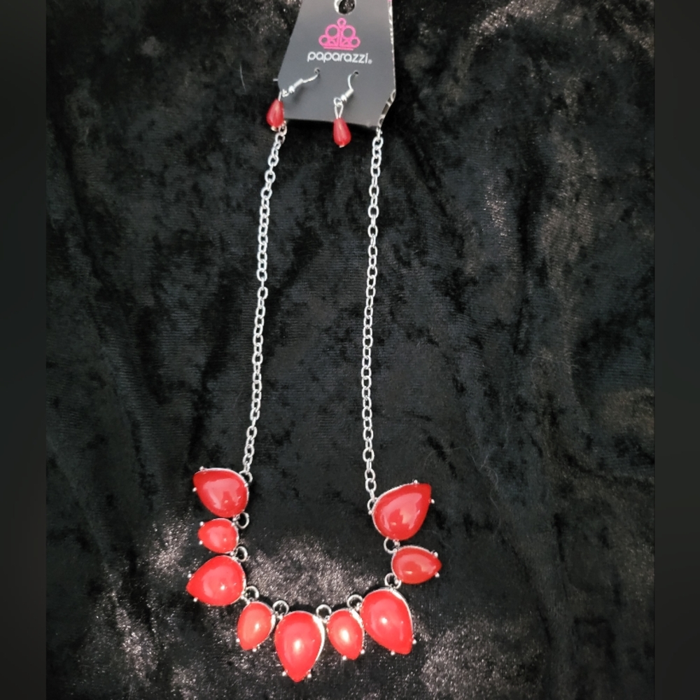 Paparazzi Necklace and Earrings
